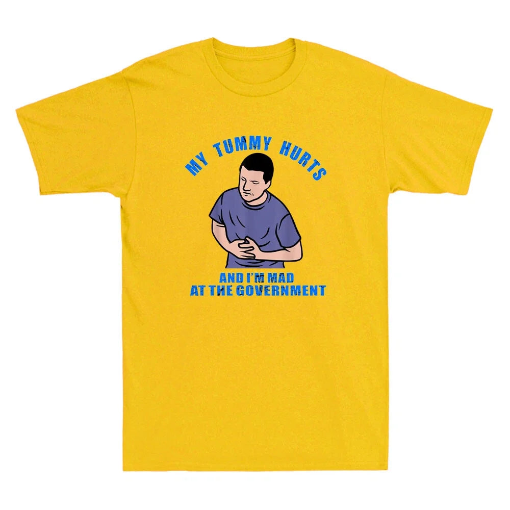 My Tummy Hurts And I'm Mad At The Government Funny - Adult & Kids T-Shirts, Sweatshirts & Hoodies apparel design preview 1