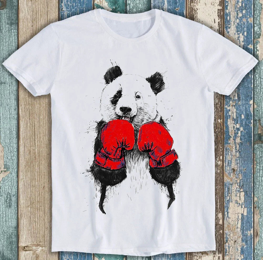 Boxing Panda Cute Sport GYM Boxer Funny Gift M1489 - Adult & Kids T-Shirts, Sweatshirts & Hoodies apparel design preview 1