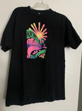 Size Large HUNTINGTON BEACH CALIFORNIA Black Neon - Adult & Kids T-Shirts, Sweatshirts & Hoodies apparel design preview 1