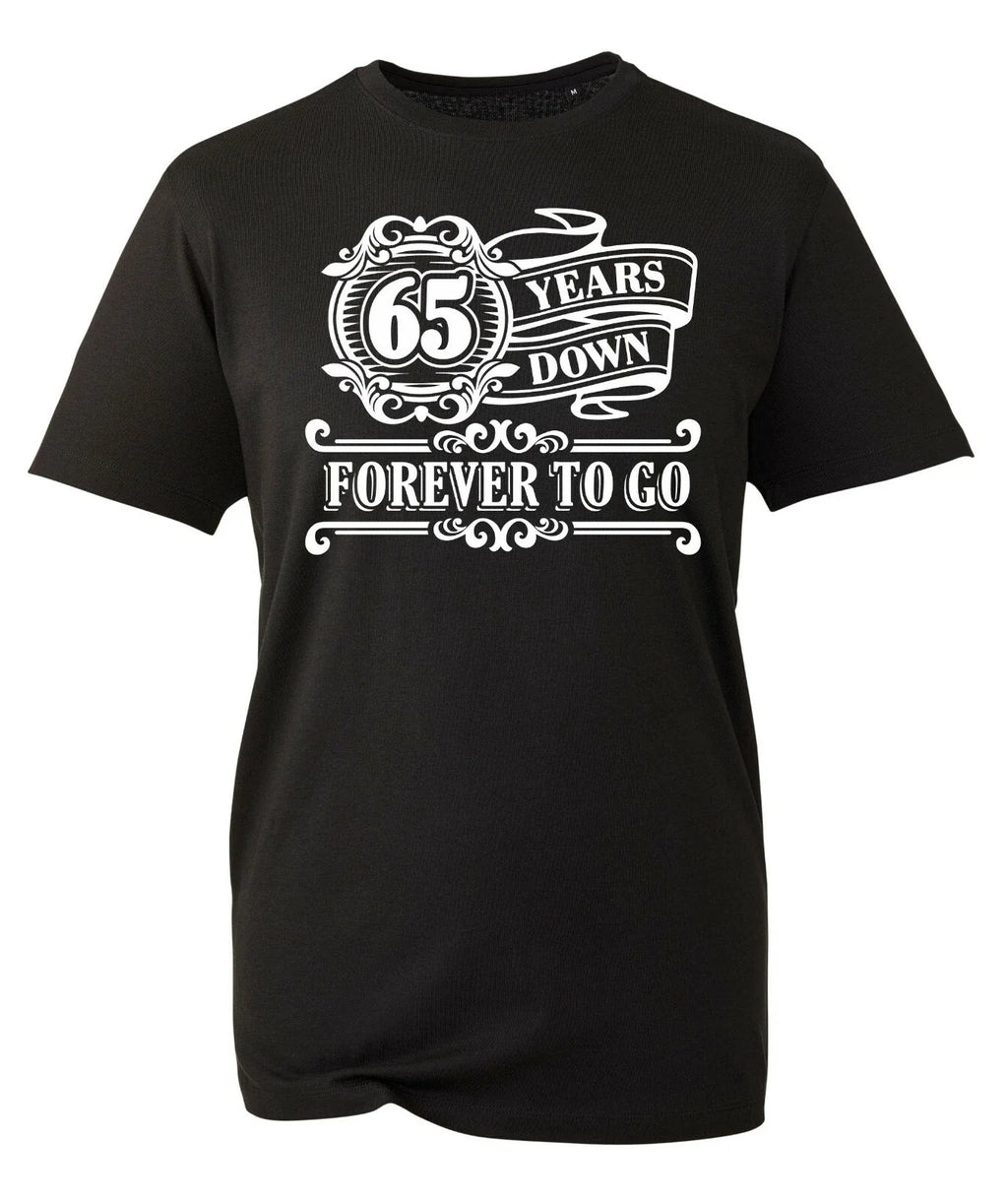 65th Birthday Gift Mens 65 Years Old Down Forever To - Adult & Kids T-Shirts, Sweatshirts & Hoodies apparel design preview 1