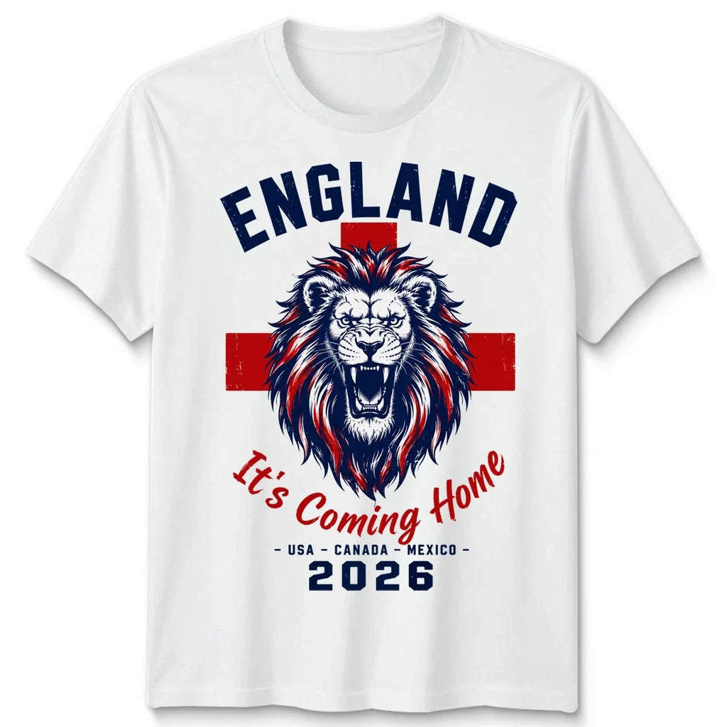 England White Unisex Football 2026 Soccer Fan Mens - Adult & Kids T-Shirts, Sweatshirts & Hoodies apparel design preview 1