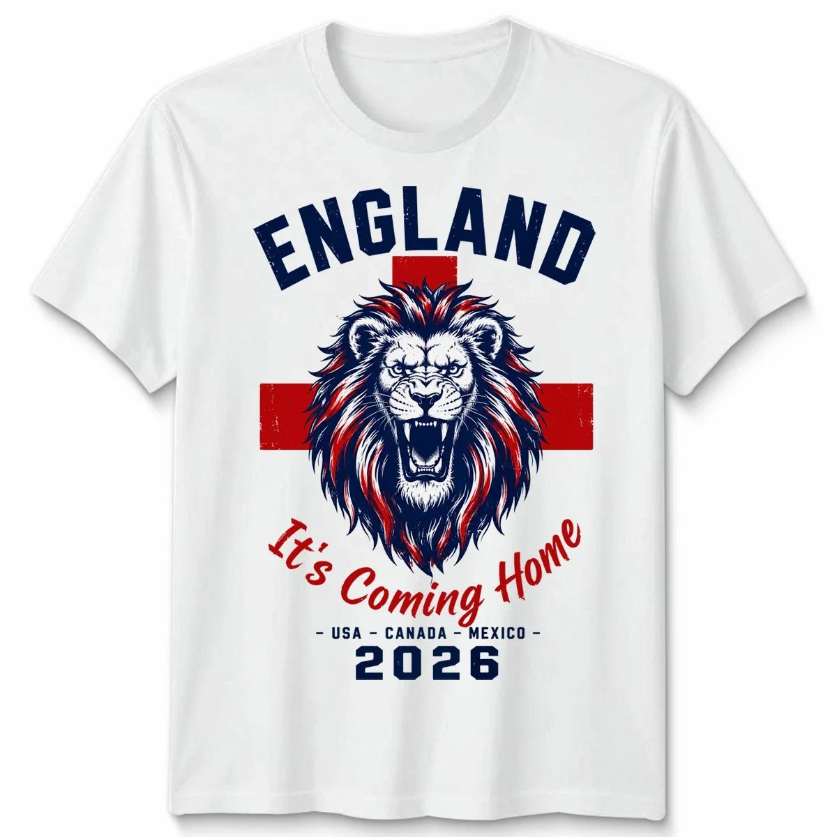 England White Unisex Football 2026 Soccer Fan Mens - Adult & Kids T-Shirts, Sweatshirts & Hoodies apparel design preview 1