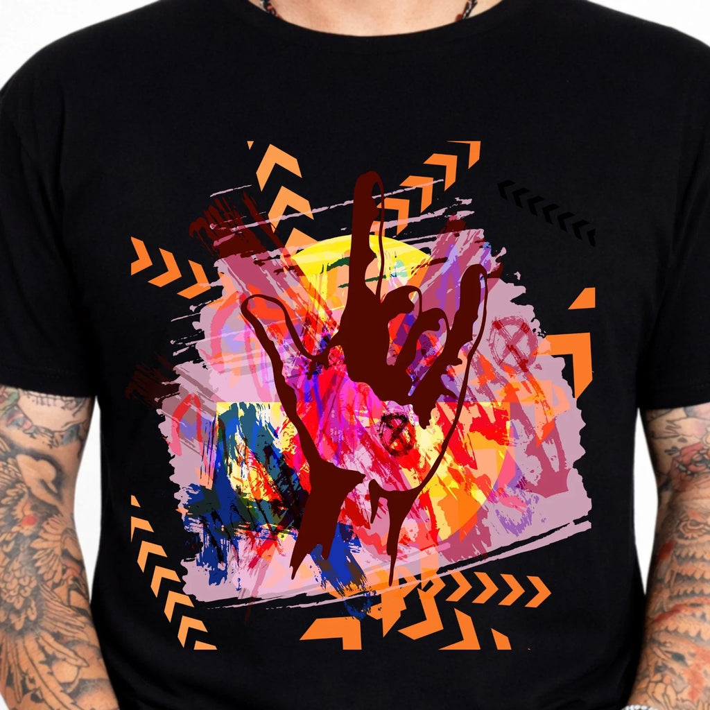 Abstract Hand Graphic Street Art Urban Streetwear - Adult & Kids T-Shirts, Sweatshirts & Hoodies apparel design preview 1