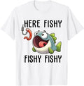 Here Fishy Fisherman Funny Fishing Lover Cute Fish - Adult & Kids T-Shirts, Sweatshirts & Hoodies apparel design preview 1