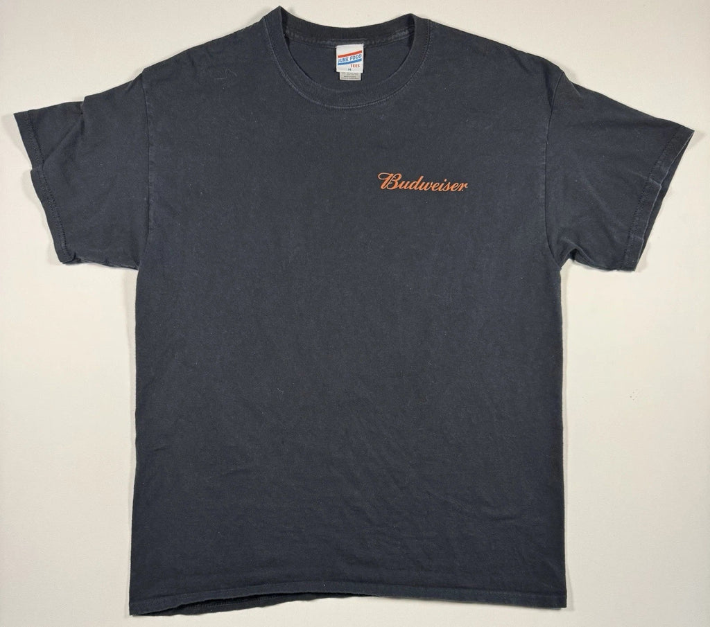 Budweiser Beer Men's Medium Black Junk Food Logo USA - Adult & Kids T-Shirts, Sweatshirts & Hoodies apparel design preview 1