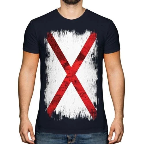 Alabama Zustand Grunge Flagge Herren Alabamian - Adult & Kids T-Shirts, Sweatshirts & Hoodies apparel design preview 1