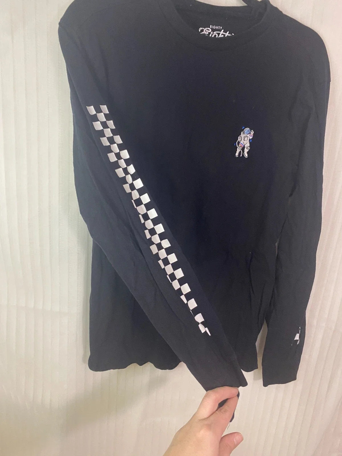 Eighty Eight Brand Astronaut Black Checker Sleeve - Adult & Kids T-Shirts, Sweatshirts & Hoodies apparel design preview 1
