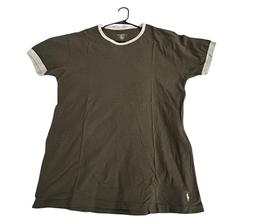 Vintage Y2K Ralph Lauren Co. UNDERWEAR Ringer OLIVE - Adult & Kids T-Shirts, Sweatshirts & Hoodies apparel design preview 1