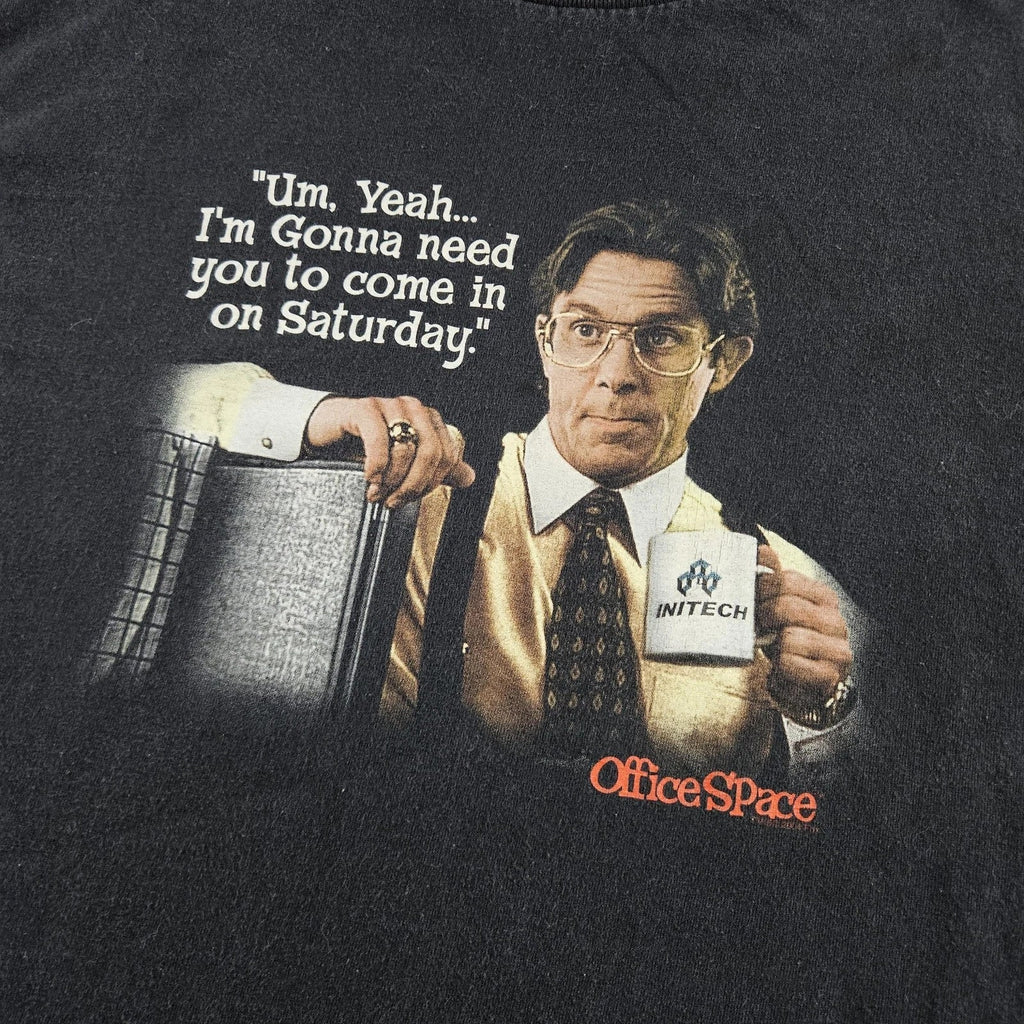 Office Space Mens Medium Black Bill Lumbergh Initech - Adult & Kids T-Shirts, Sweatshirts & Hoodies apparel design preview 1