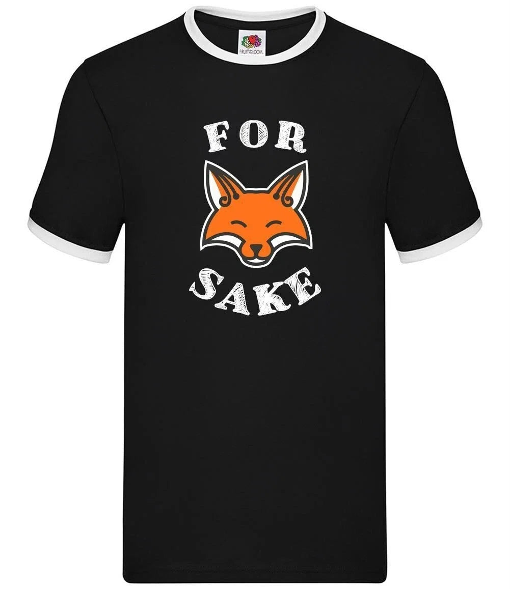 For Fox Sake Mens Ringer Funny Meme Spoof - Adult & Kids T-Shirts, Sweatshirts & Hoodies apparel design preview 1