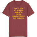 Big Checks Quote Funny Life - Adult & Kids T-Shirts, Sweatshirts & Hoodies apparel design preview 1