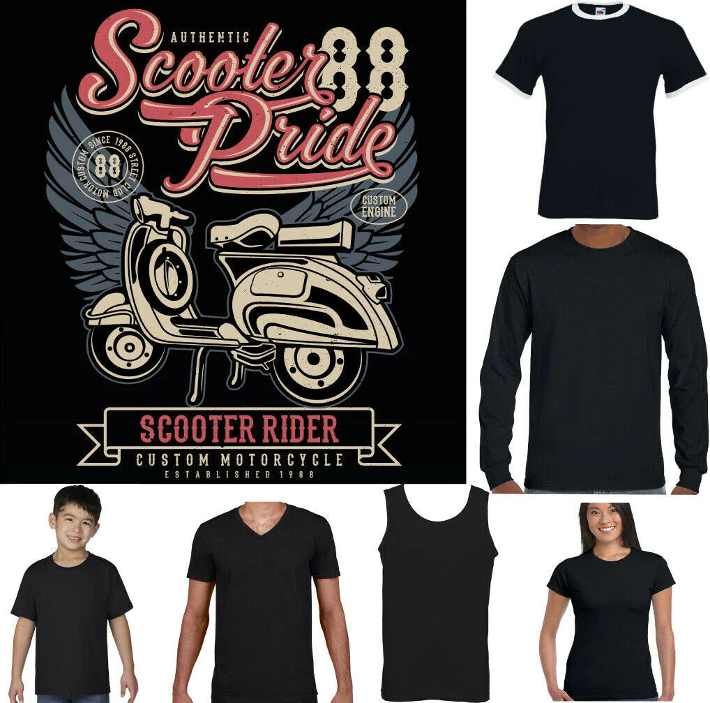 SCOOTER Mens Pride Funny MOD Lambretta Vespa Paul - Adult & Kids T-Shirts, Sweatshirts & Hoodies apparel design preview 1