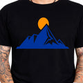 Mountain Sunrise Minimalist Graphic Hiking Outdoor - Adult & Kids T-Shirts, Sweatshirts & Hoodies apparel design preview 1