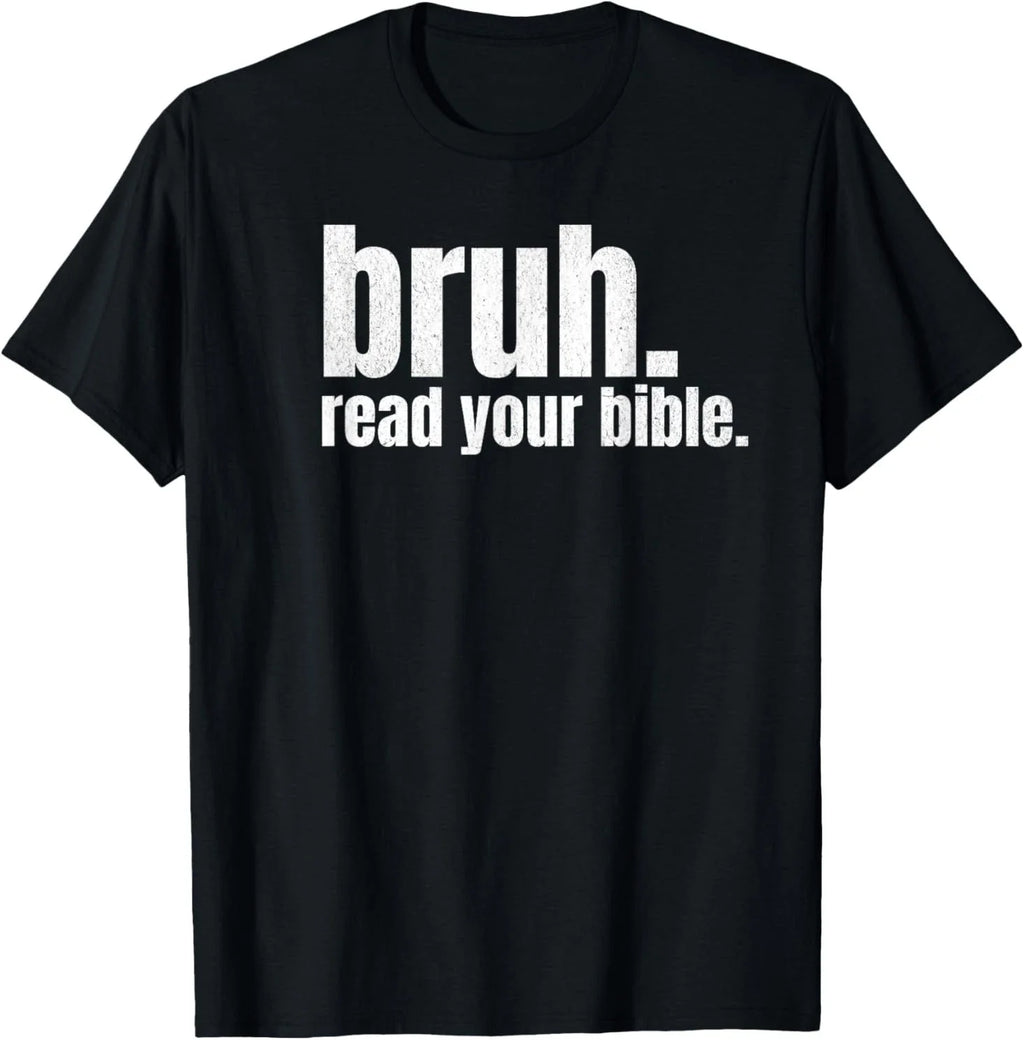 Bruh Meme Read Your Bible God Funny Modern Christian - Adult & Kids T-Shirts, Sweatshirts & Hoodies apparel design preview 1