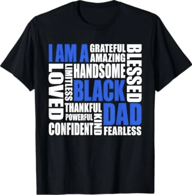 I Am A Black Dad Affirmations Positive Fatherhood - Adult & Kids T-Shirts, Sweatshirts & Hoodies apparel design preview 1