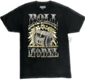 Men's ROLL MODEL-100 DOLLAR BILL- 100% cotton Black - Adult & Kids T-Shirts, Sweatshirts & Hoodies apparel design preview 1