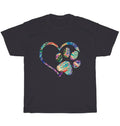 Animal Rescue Dog Paw Print Tie Dye Rainbow Dogs Pet - Adult & Kids T-Shirts, Sweatshirts & Hoodies apparel design preview 1
