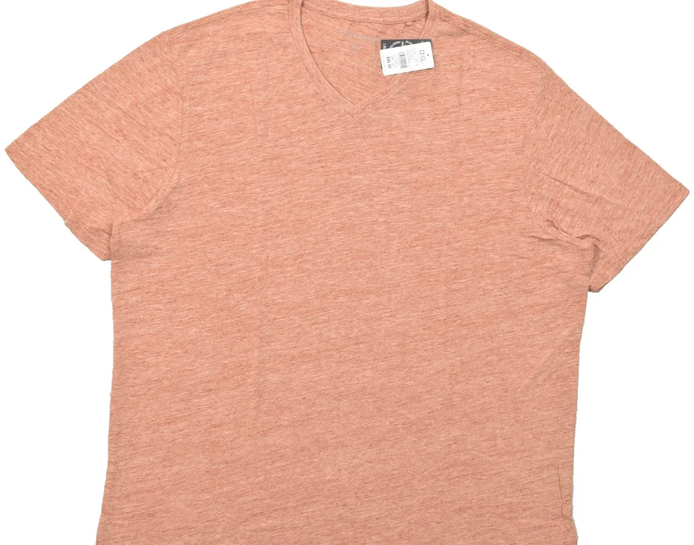 Lucky Brand Men's V Neck Short Sleeve Orange Linen - Adult & Kids T-Shirts, Sweatshirts & Hoodies apparel design preview 1