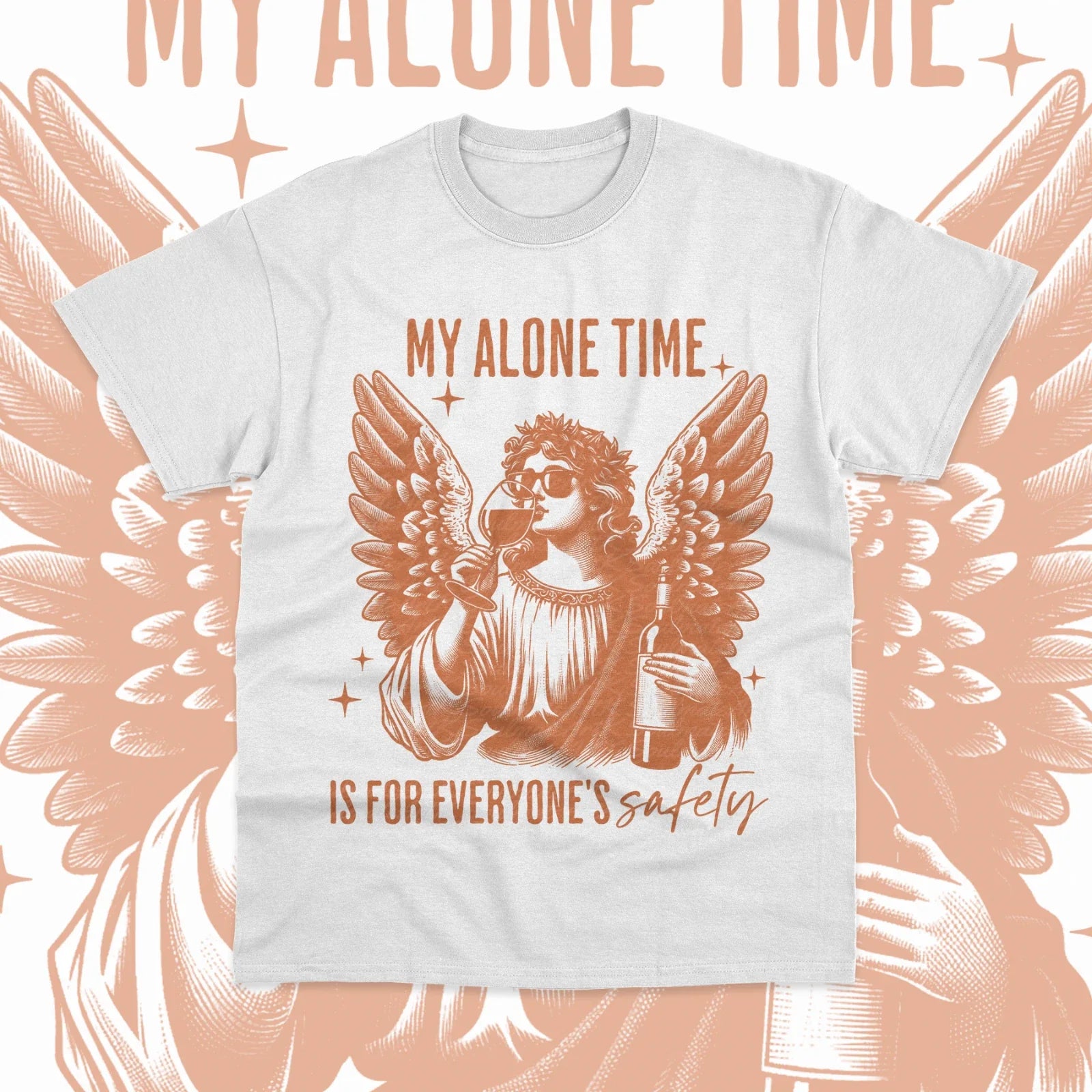 My Alone Time Is For Everyones Safety Sarcastic Funny - Adult & Kids T-Shirts, Sweatshirts & Hoodies apparel design preview 1