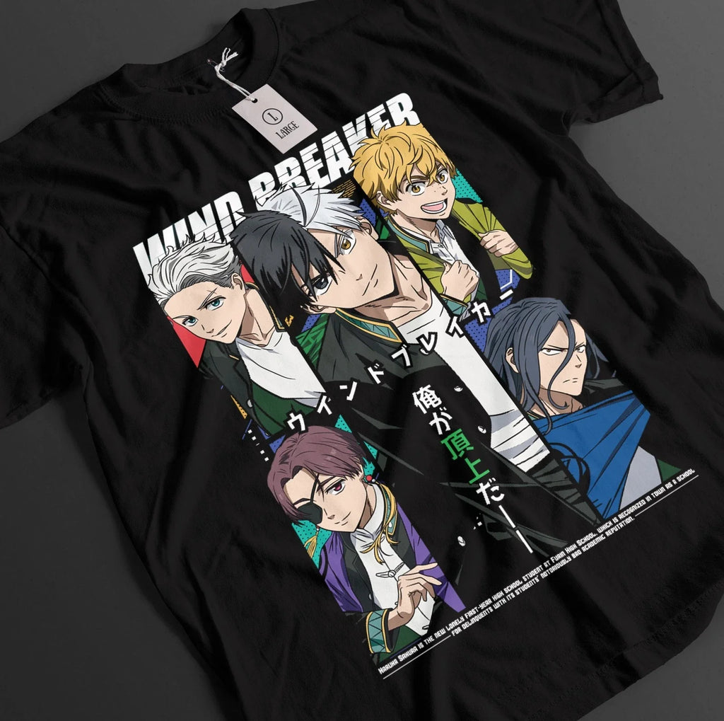 Wind Breaker Sakura Sygishita Suo Top Hiragi Cute - Adult & Kids T-Shirts, Sweatshirts & Hoodies apparel design preview 1