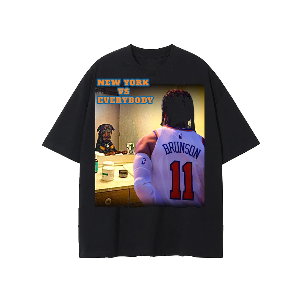 Everyone Is Better Than Jalen Brunson #11 New York - Adult & Kids T-Shirts, Sweatshirts & Hoodies apparel design preview 1