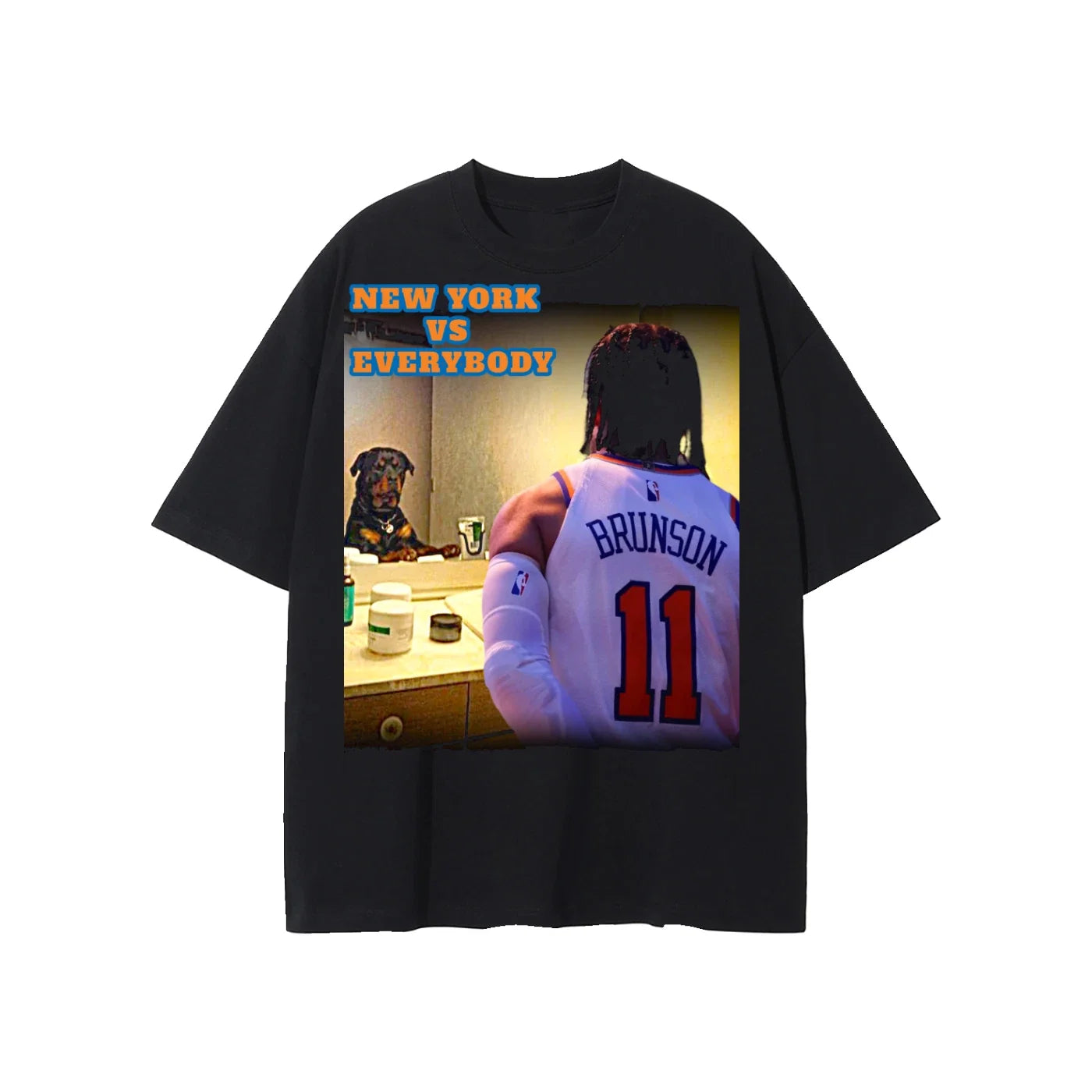 Everyone Is Better Than Jalen Brunson #11 New York - Adult & Kids T-Shirts, Sweatshirts & Hoodies apparel design preview 1