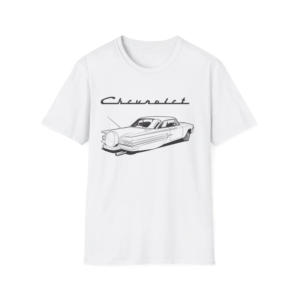 Chevrolet Classic 1960 Impala Sleek Simple Vintage - Adult & Kids T-Shirts, Sweatshirts & Hoodies apparel design preview 1