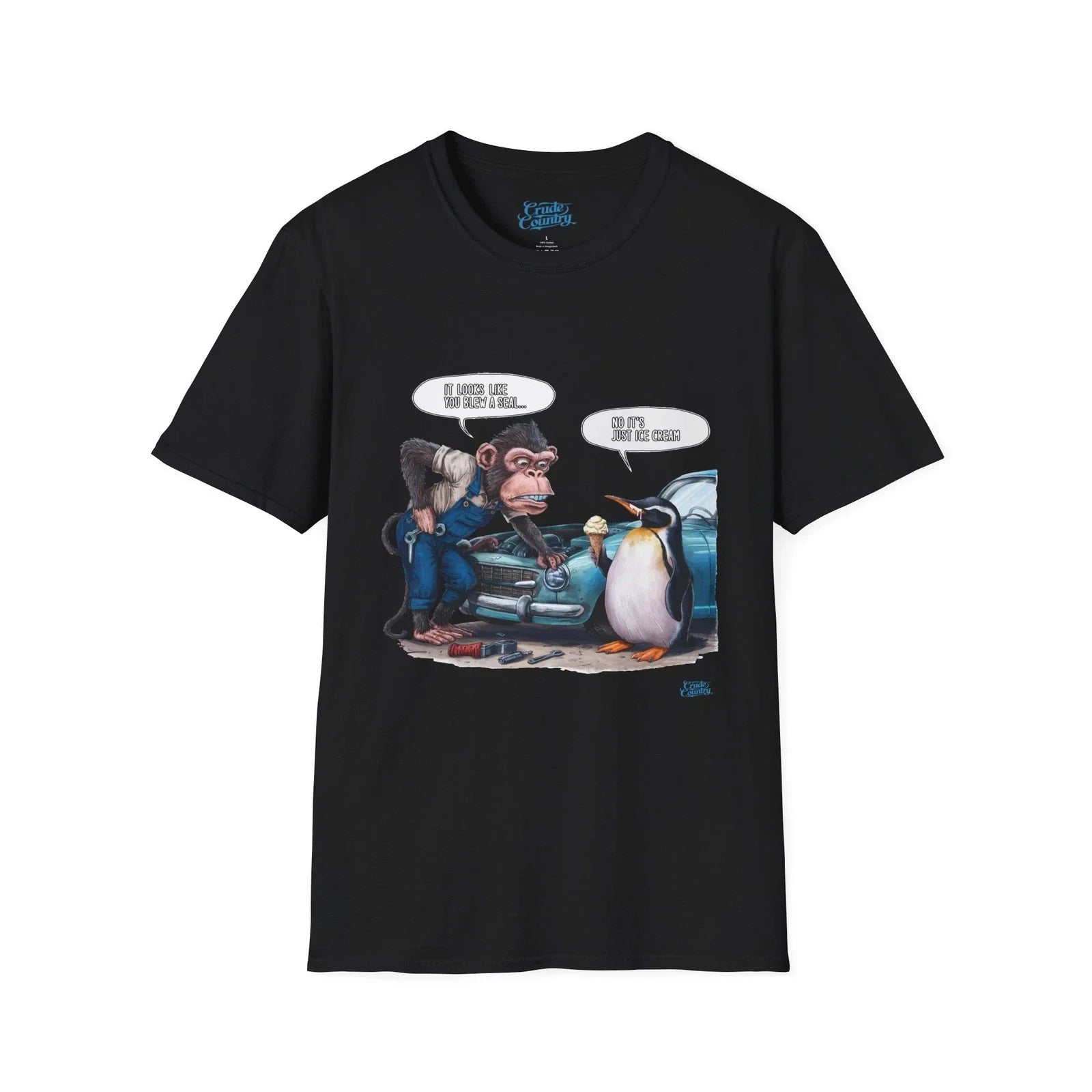 It Looks Like You Blew a Seal Monkey/Penguin Gildan - Adult & Kids T-Shirts, Sweatshirts & Hoodies apparel design preview 1
