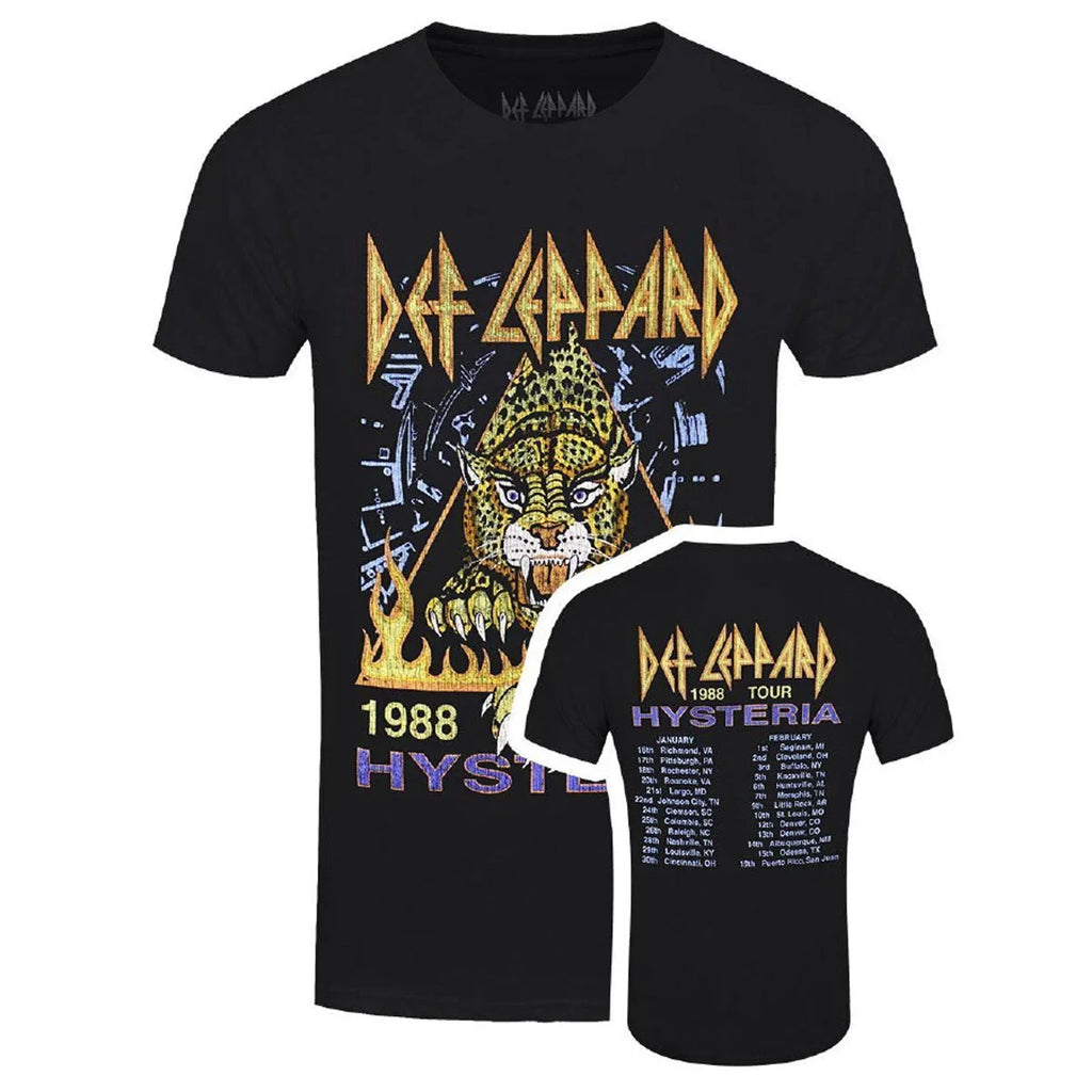 Def Leppard Hysteria 1988 Tour Band Official New - Adult & Kids T-Shirts, Sweatshirts & Hoodies apparel design preview 1