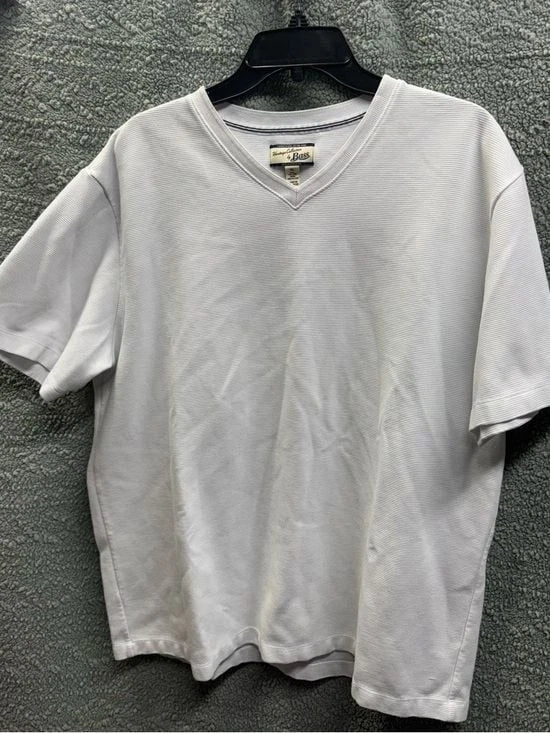 Bass Men's White V-Neck Short Sleeve - Adult & Kids T-Shirts, Sweatshirts & Hoodies apparel design preview 1