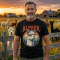 Alpapa Funny Alpaca Dad Pun Retro Fathers Day Gift - Adult & Kids T-Shirts, Sweatshirts & Hoodies apparel design preview 1