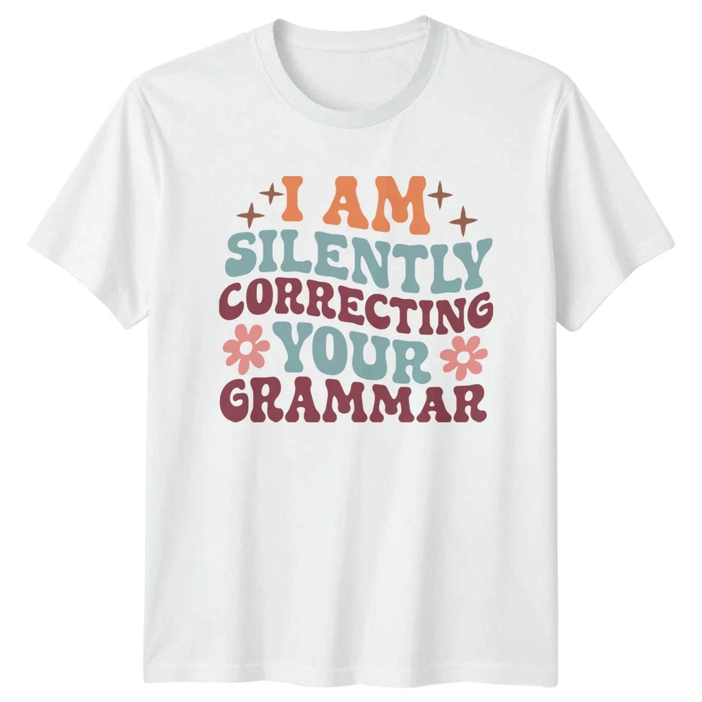 I Am Silently Correcting Your Teacher Gift For Him - Adult & Kids T-Shirts, Sweatshirts & Hoodies apparel design preview 1
