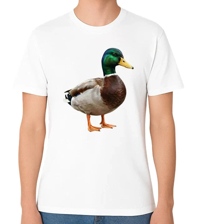 Mallard Duck Wildlife Bird Illustration Nature Art - Adult & Kids T-Shirts, Sweatshirts & Hoodies apparel design preview 1