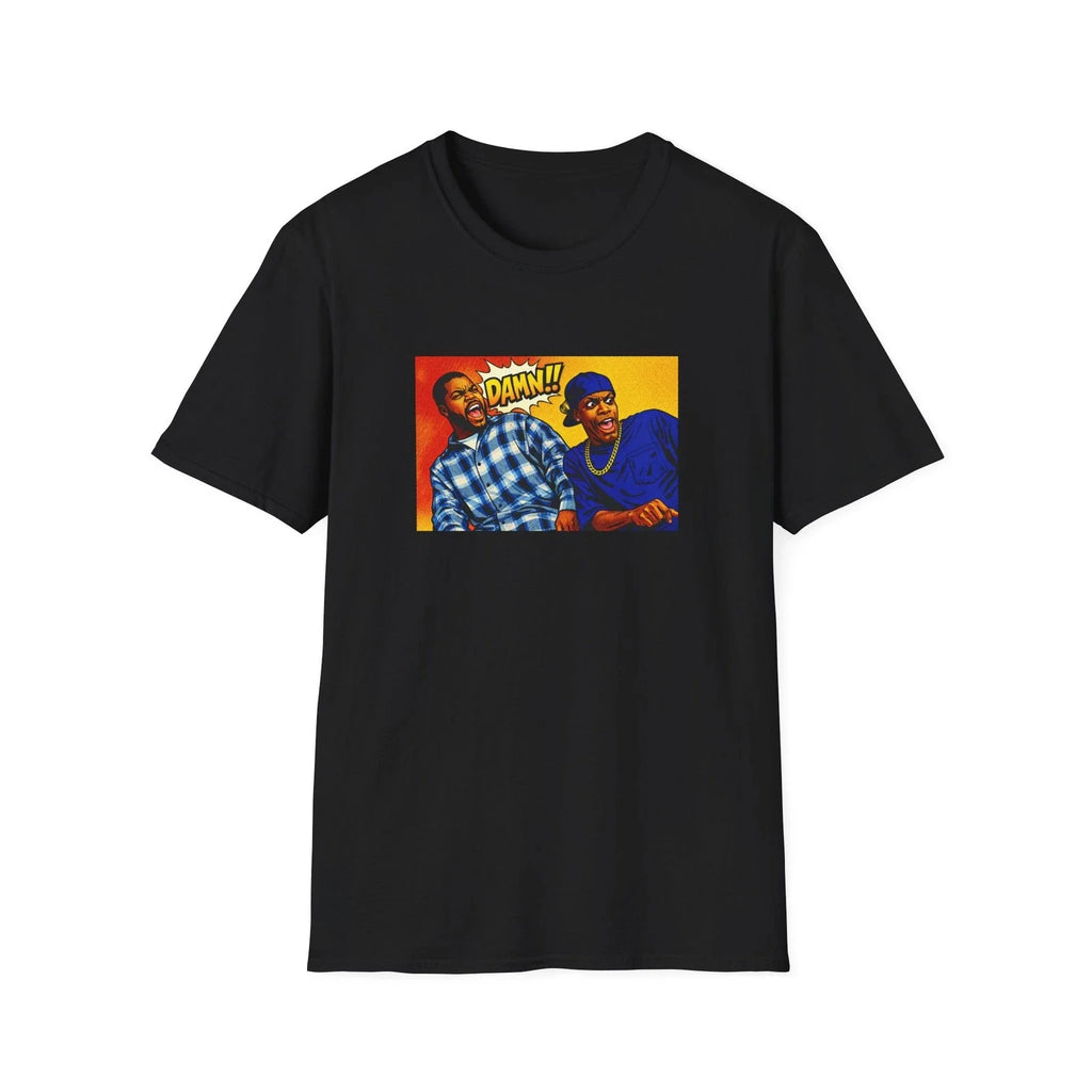 Craig and Smokey "Damn!" Pop Art Friday Movie - Adult & Kids T-Shirts, Sweatshirts & Hoodies apparel design preview 1