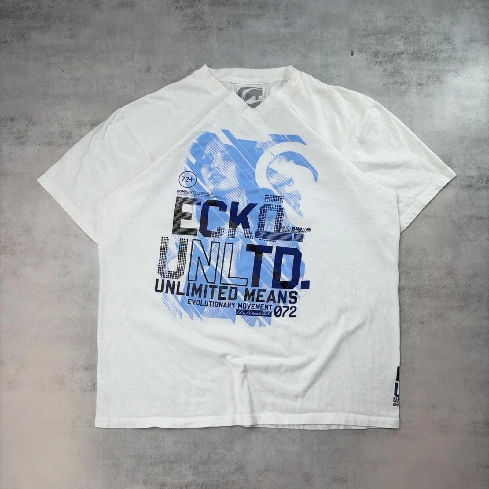 Y2K White Ecko Unltd Grunge Skater - Adult & Kids T-Shirts, Sweatshirts & Hoodies apparel design preview 1