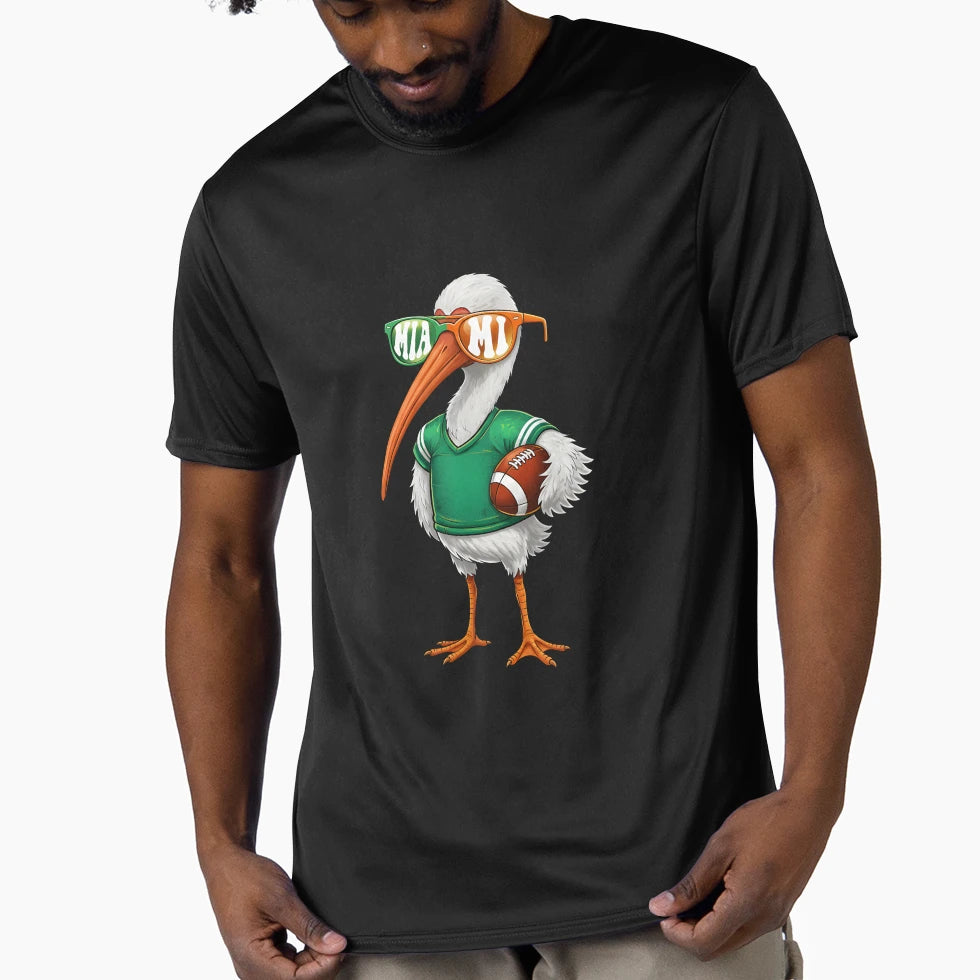 Tropical Football Fan Ibis T-Shirt - Novelty Apparel for Adults - T-Shirt, Sweatshirt, Hoodie