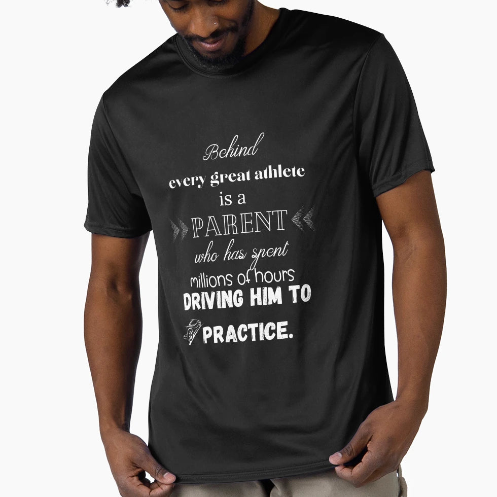 Behind Every Great Athlete T-Shirt - Unique Graphic Unisex - T-Shirt, Sweatshirt, Hoodie