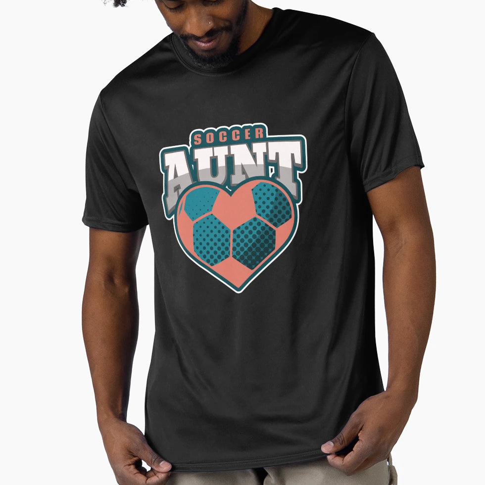 Soccer Aunt T-Shirt - Aesthetic Graphic for Adults - T-Shirt, Sweatshirt, Hoodie