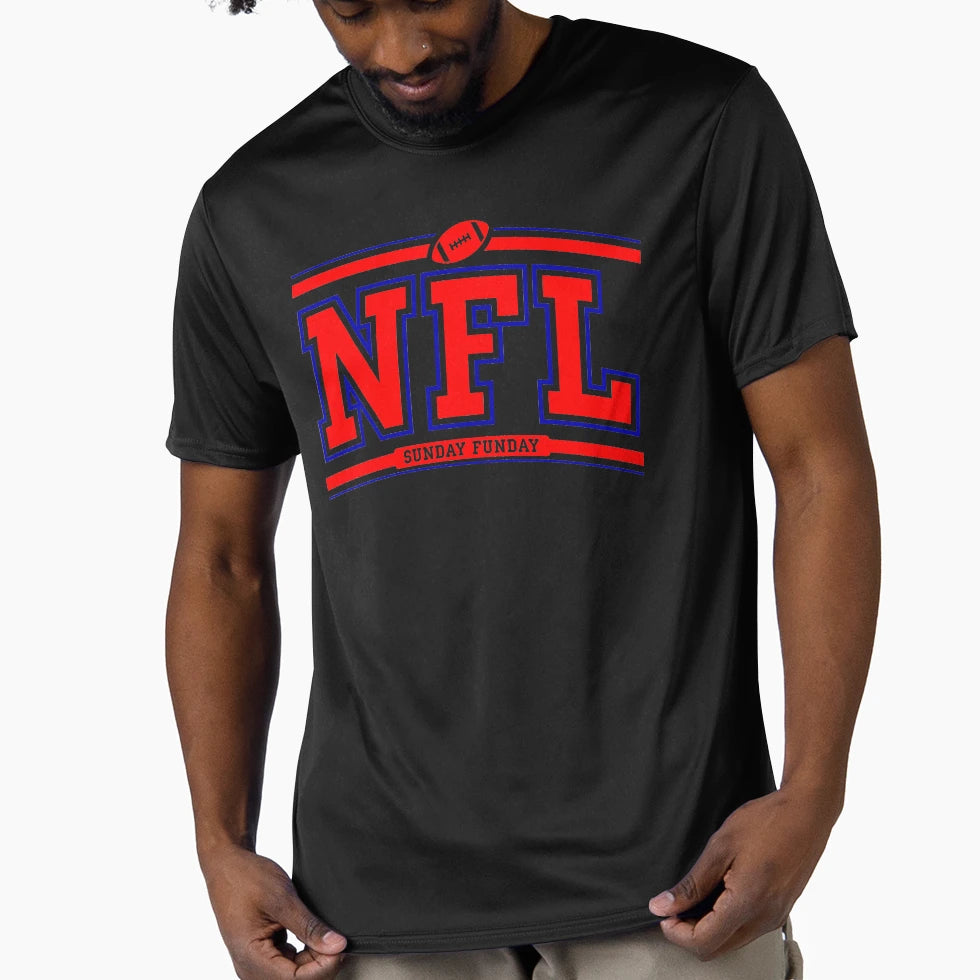 Sunday Funday Footbal Fan T-Shirt - Trendy Graphic Unisex - T-Shirt, Sweatshirt, Hoodie