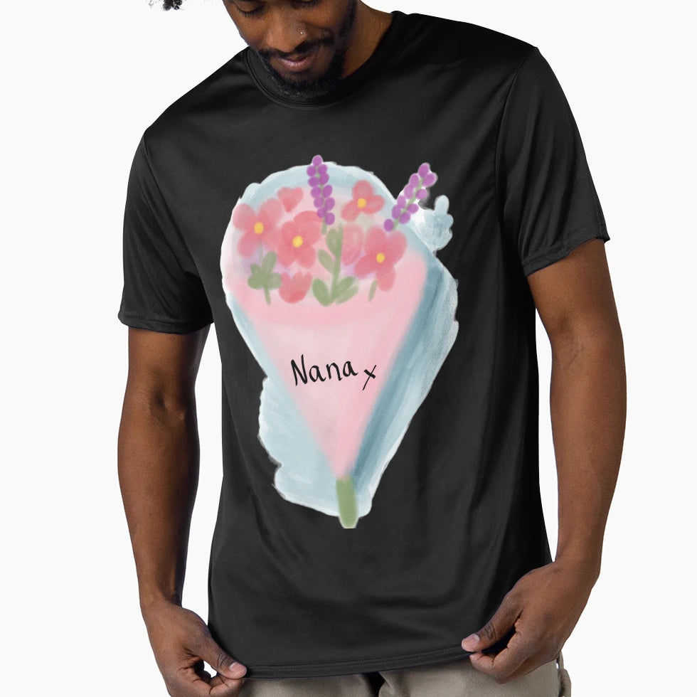 Flower Bouquet Nana T-Shirt - Trendy Graphic for Adults - T-Shirt, Sweatshirt, Hoodie