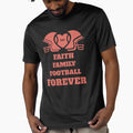 Football Fan Faith Family Football T-Shirt - Unique Graphic Men Women - T-Shirt, Sweatshirt, Hoodie