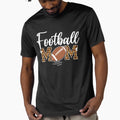Football Mom Leopard Football Love T-Shirt - Minimalist Print Unisex - T-Shirt, Sweatshirt, Hoodie