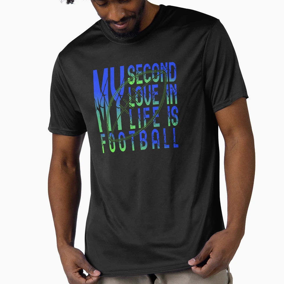 My Second Love Life Is Football T-Shirt - Custom Art Print for Adults - T-Shirt, Sweatshirt, Hoodie