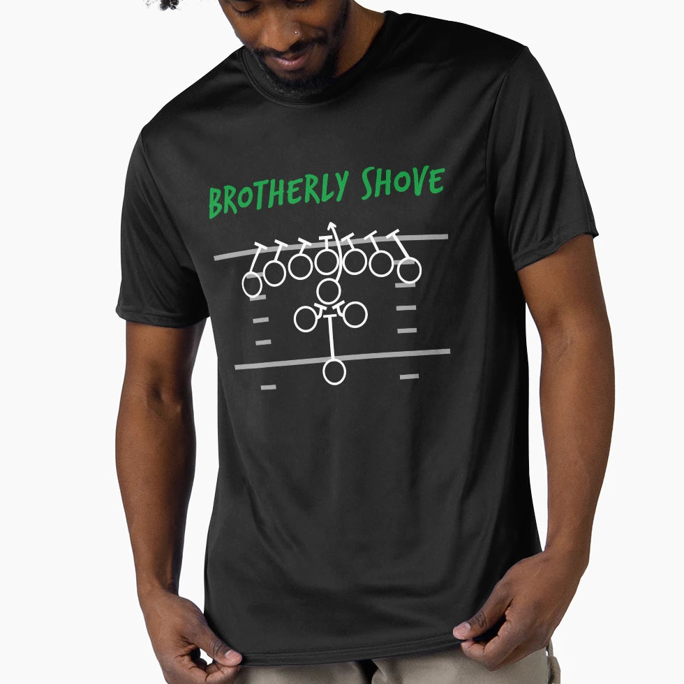 Brotherly Shove T-Shirt - Aesthetic Graphic for Adults - T-Shirt, Sweatshirt, Hoodie