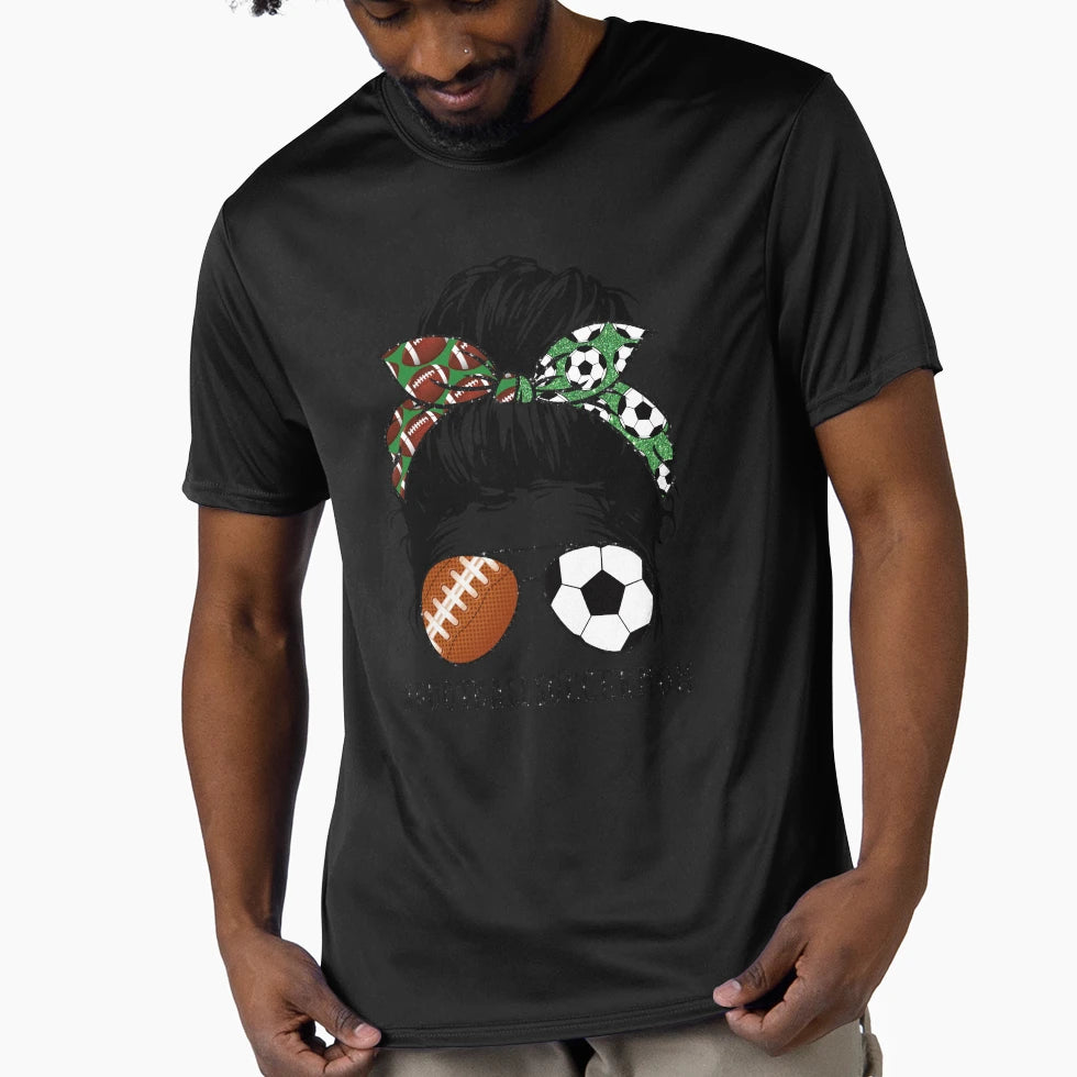 Football Soccer Mom T-Shirt - Aesthetic Graphic for Adults - T-Shirt, Sweatshirt, Hoodie