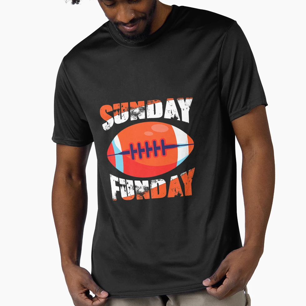 Sunday Funday Football Sport Football T-Shirt - Streetwear Style Unisex - T-Shirt, Sweatshirt, Hoodie