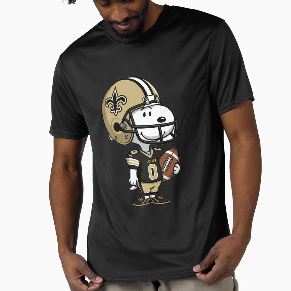 Snoopy Football New Orleans Jersey T-Shirt - Fun Novelty Design for Adults - T-Shirt, Sweatshirt, Hoodie