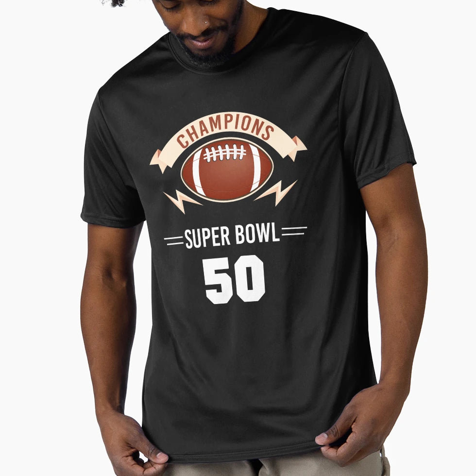 Super Bowl 50 Champions Winner T-Shirt - Trendy Graphic Men Women - T-Shirt, Sweatshirt, Hoodie