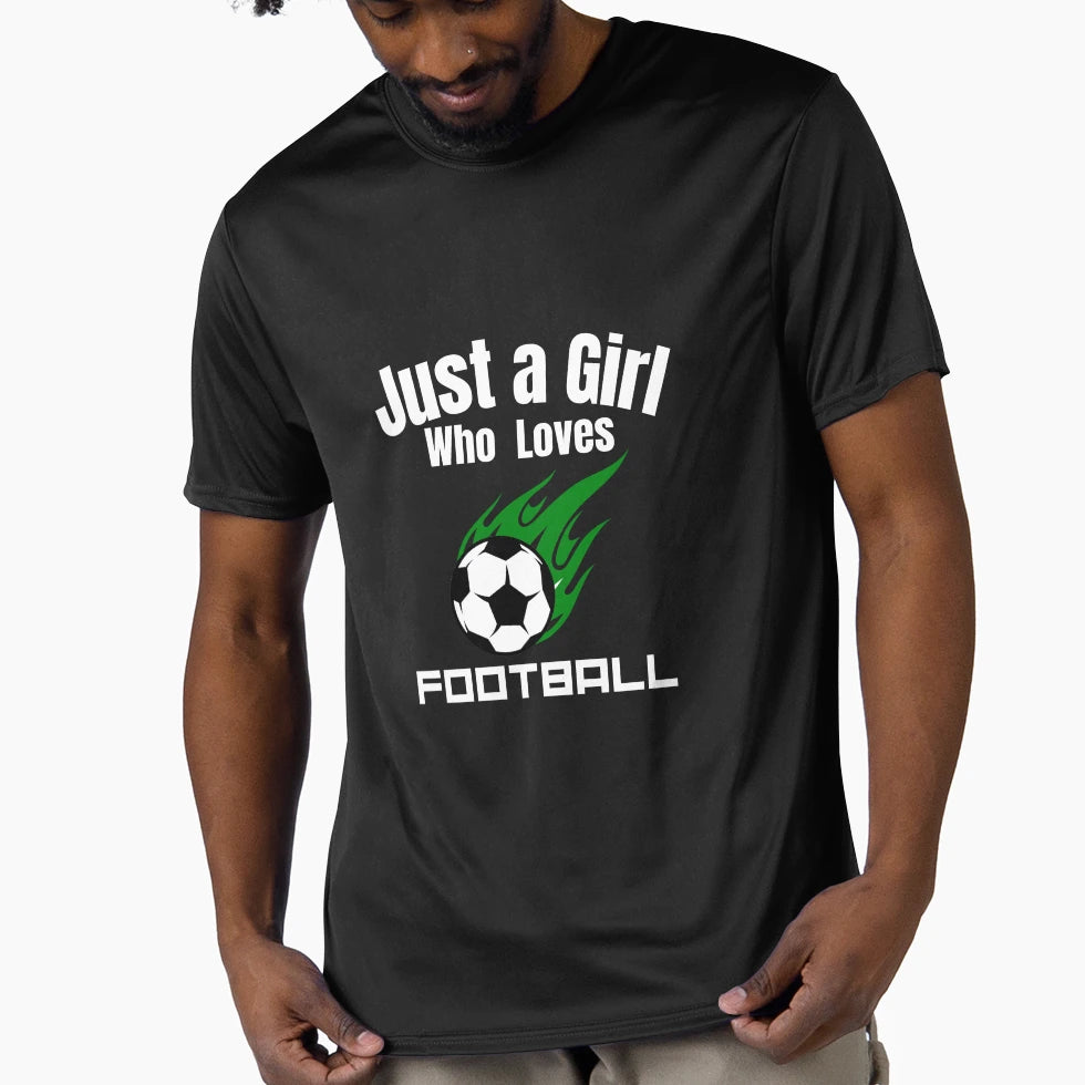 Just Who Loves Football 01 T-Shirt - Graphic Print for Adults - T-Shirt, Sweatshirt, Hoodie