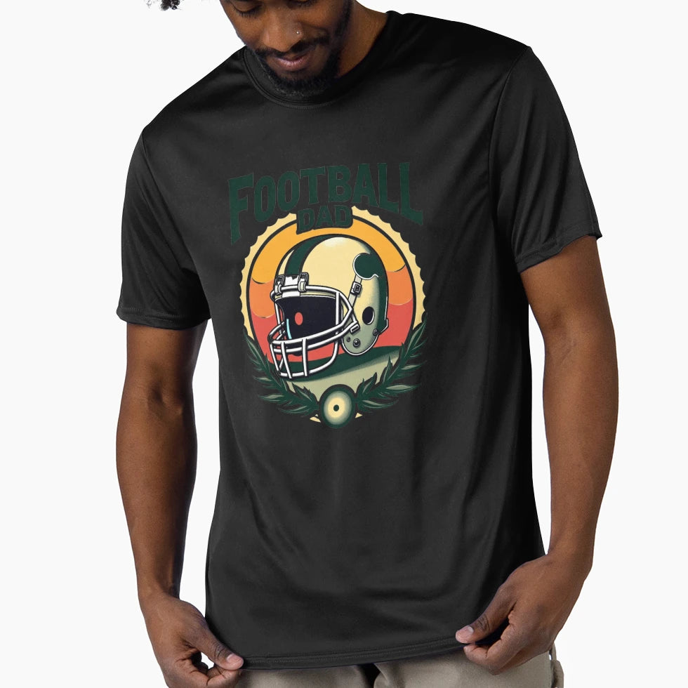 Football Dad Proud Sports Dad Gift T-Shirt - Minimalist Print Unisex - T-Shirt, Sweatshirt, Hoodie